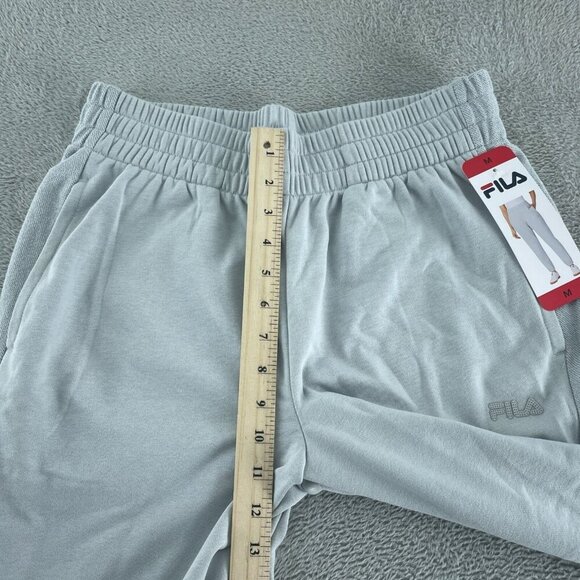 Fila Womens Light Gray Joggers M 60% Cotton 40% Polyester Elastic NWT 0650 - Picture 7 of 12